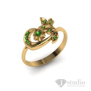 Кольцо с камнями "Дриани"