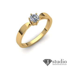 Кольцо с камнем "Моя"