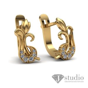 Серьги "Тюльпан"