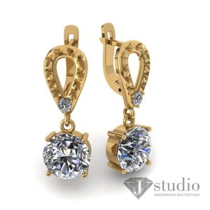 Серьги с камнями "Каапли"