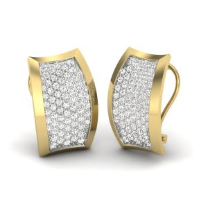 Серьги с камнями "Квадро"