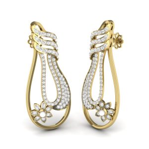 Пусеты с камнями "Ипонима"