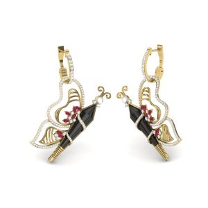 Серьги с камнями "Найтбатиер"