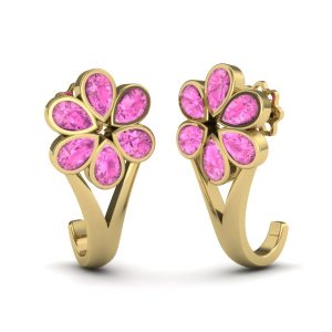 Пусеты с камнями "Вероник"