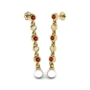 Серьги с камнями "Рокки"