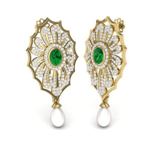 Серьги с камнями "Мариспоса"