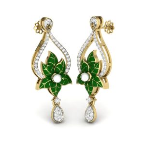 Серьги с камнями "Плиши"