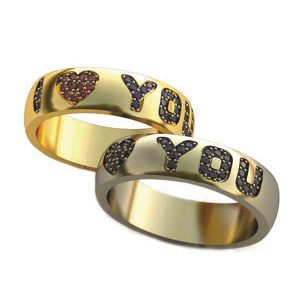 Обручальные кольца "Любовные"