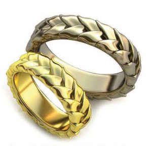 Обручальные кольца "Колоски"