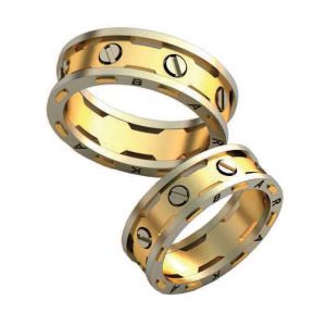 Обручальные кольца "КартьеБолт"