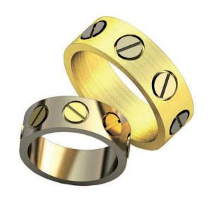 Обручальные кольца "Болтики"