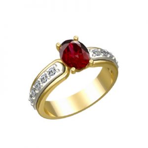 Кольцо с камнями "Асмидисо"