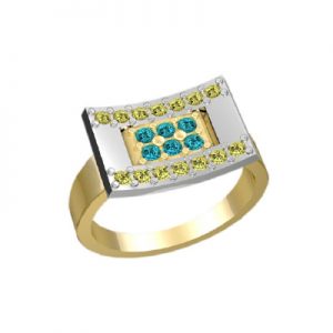 Кольцо с камнями "Окула"