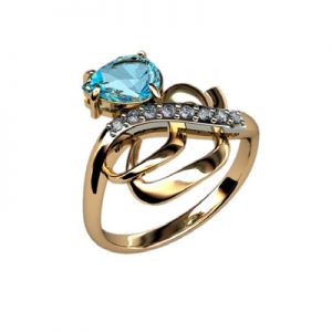 Кольцо с грушей "Марфат"