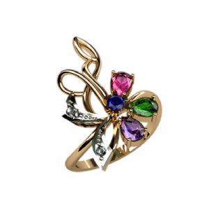 Кольцо с камнями "Кастула"