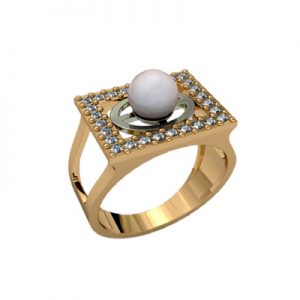 Кольцо с камнями "Каф"