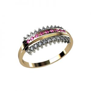 Кольцо с камнями "Алия"