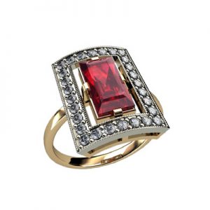 Кольцо с камнями "Йедди"