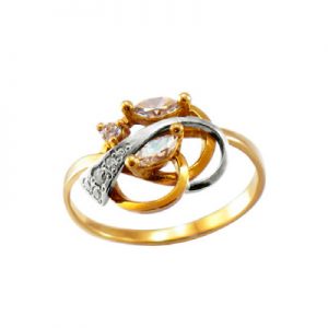 Кольцо с камнями "Пласкетта"