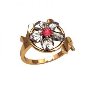 Кольцо с камнем "Тимьян"