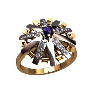 Кольцо с камнями "Завиява"