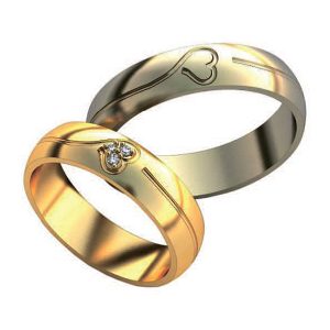 Обручальные кольца "Любящие сердца"