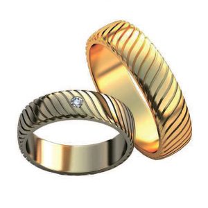 Обручальные кольца "Волны"