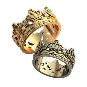 Обручальные кольца "Корона монарха"
