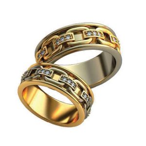 Обручальные кольца "Джубба" с подложкой