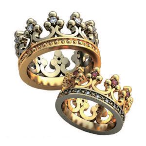Обручальные кольца "Корона принцев"
