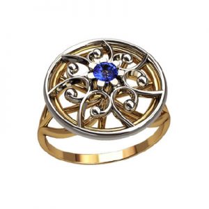 Кольцо с камнями "Личи"