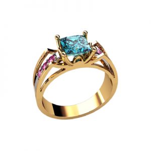 Кольцо с камнями "Каям"