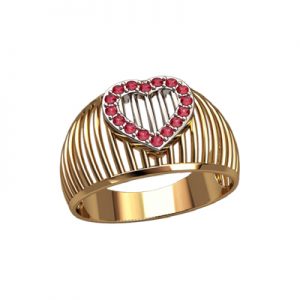 Кольцо с камнями "Биение"