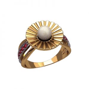 Кольцо с камнем "Прилив"