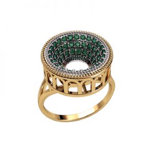 Кольцо с камнями "Арена"