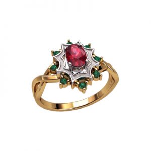 Кольцо с камнями "Марго"