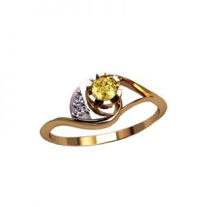 Кольцо с камнями "Лунный ход"