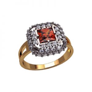 Кольцо с камнями "Валентина"