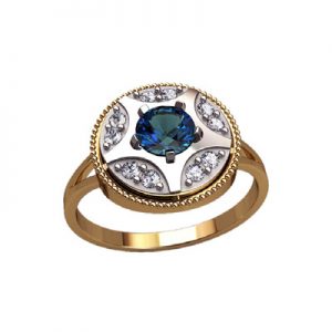 Кольцо с камнями "Женевьева"