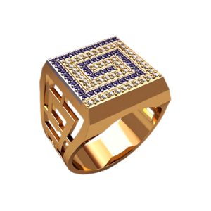 Перстень "Дворец" с камнями