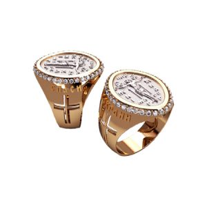 Печатка "Спаси и Сохрани" с камнями