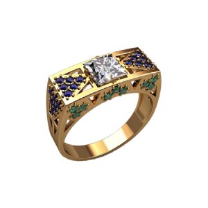 Кольцо с камнями "Зальцман"