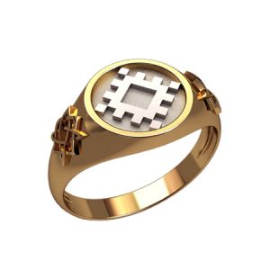 Печатка с символом "Квадрат Сварога"