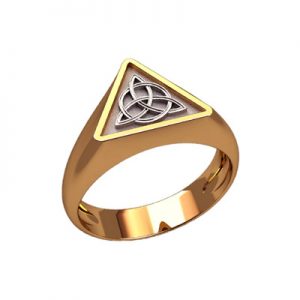 Печатка с трикветром в круге