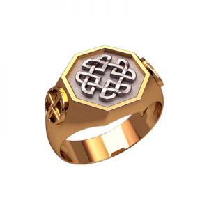 Печатка со скандинавским узором "Зубен"