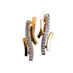 Серьги с фианитами "Адхил"