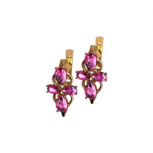 Серьги с фианитами "Оксана"