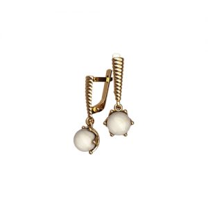 Серьги из золота с жемчугом "Классика"