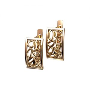 Серьги с овалами "Сацио"