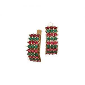 Серьги с фианитами "Египет"